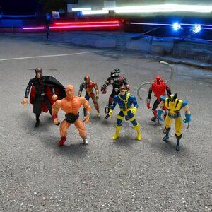 Vtg Action figures Mixed Lot of 7 Marvel Galaxy Warrior Saban Kenner McFarlane